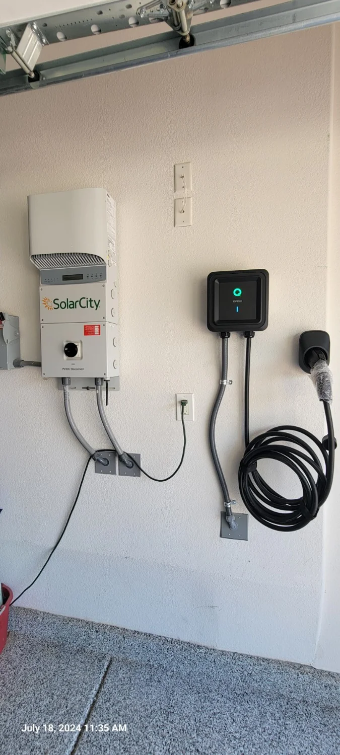 EV charging installation