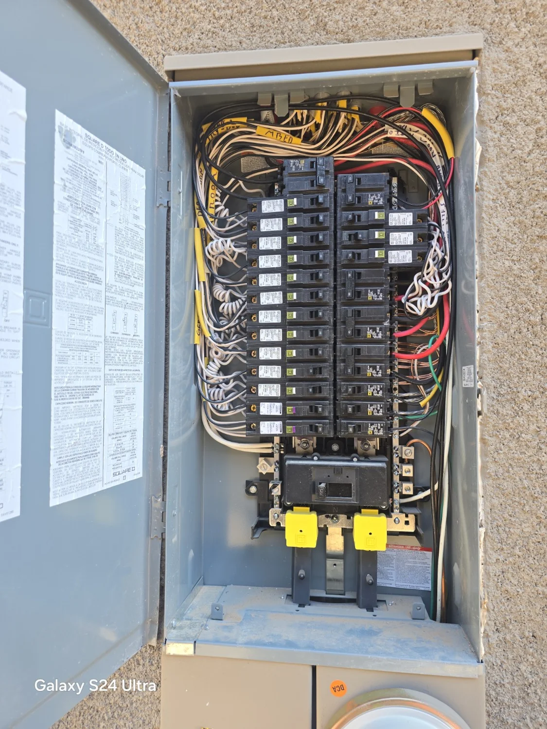 Panel wiring detail