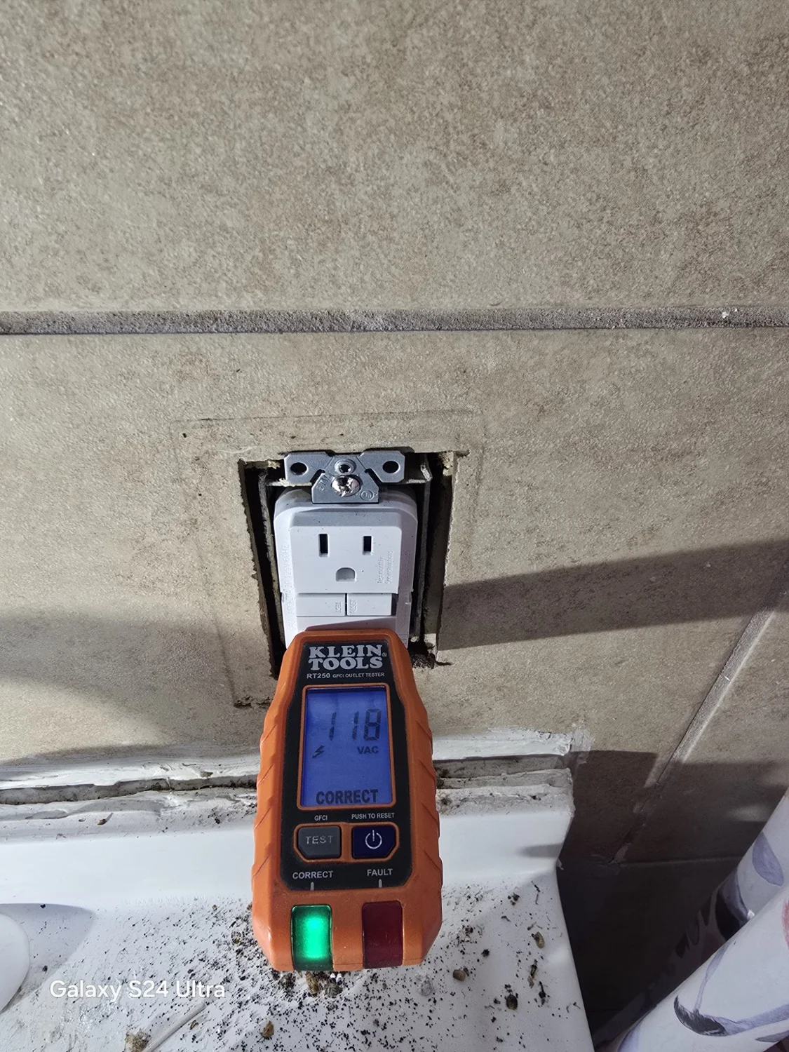 Electrical outlet testing