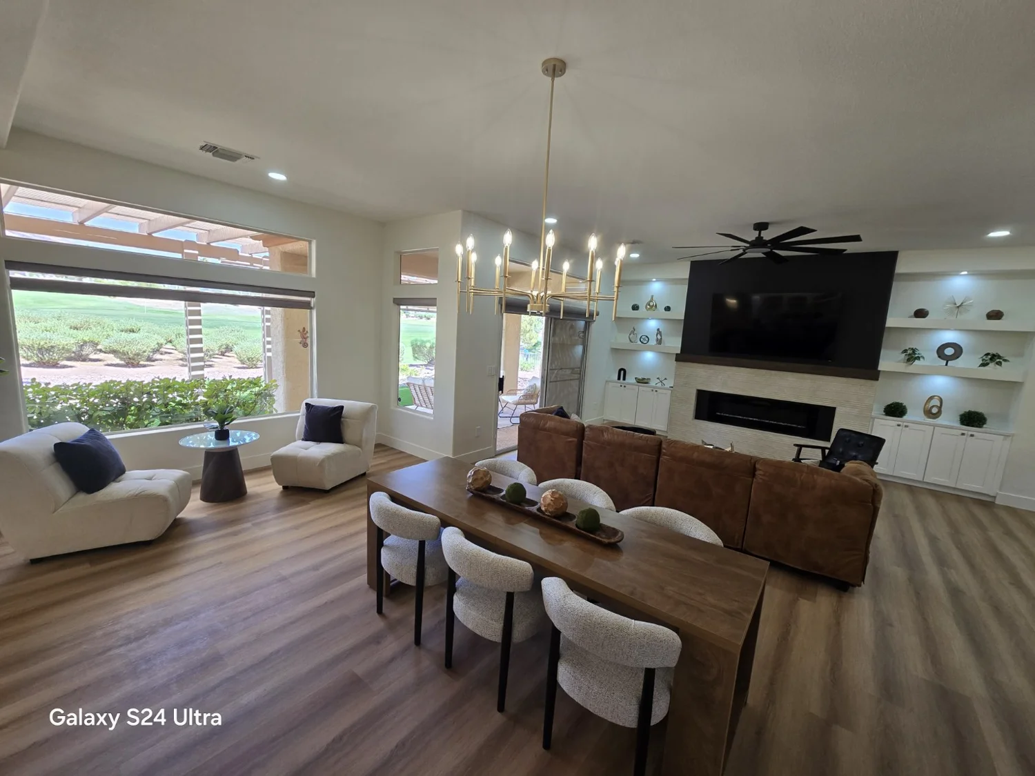 Living and dining room lighting
